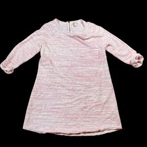 L.L. Bean Sweater Women's Medium Pink 3/4 Sleeve Long Sweater